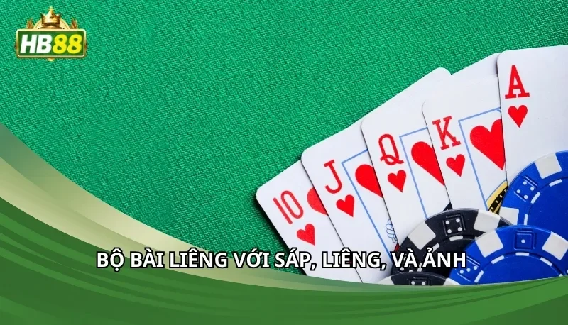 Bộ bài Liêng với sáp, liêng, và ảnh