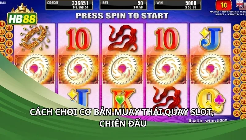 Cách chơi cơ bản Muay Thái quay slot, chiến đấu