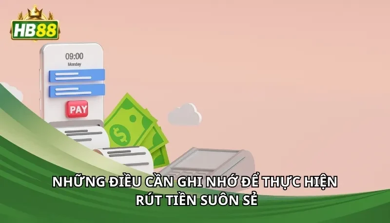 Những điều cần ghi nhớ để thực hiện rút tiền suôn sẻ