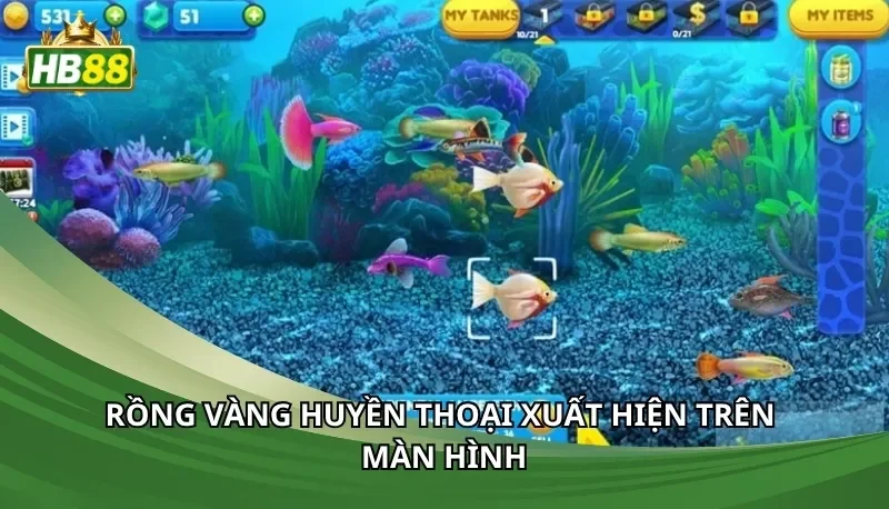 Rồng vàng huyền thoại xuất hiện trên màn hình