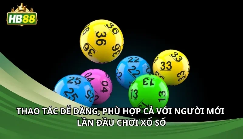 Thao tác dễ dàng, phù hợp cả với người mới lần đầu chơi xổ số