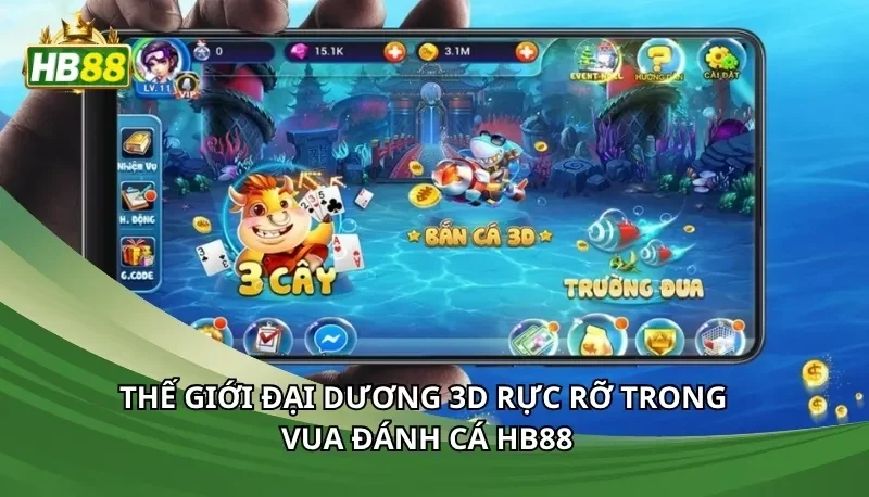Thế giới đại dương 3D rực rỡ trong vua đánh cá Hb88