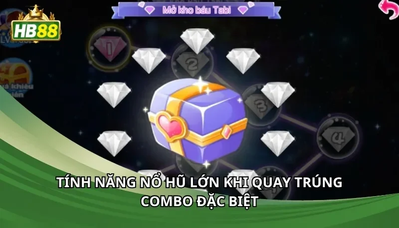Tính năng nổ hũ lớn khi quay trúng combo đặc biệt