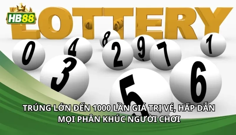 Trúng lớn đến 1000 lần giá trị vé, hấp dẫn mọi phân khúc người chơi